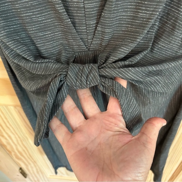 T by Talbots Tie-Front Tee Shirt Dress. Size Small. - Picture 6 of 10